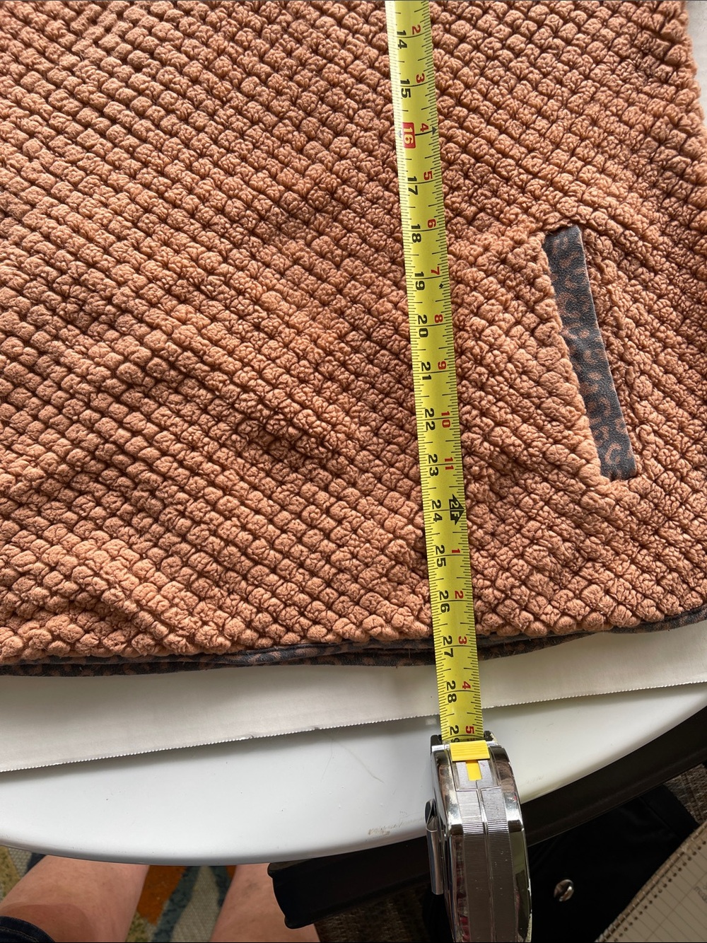 Simply Southern Rust Textured Zip Pullover - Picture 9 of 11